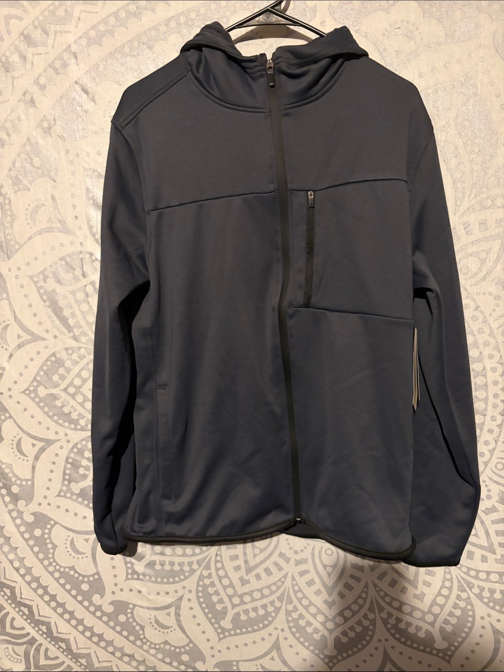 NWT LEG3ND Discovery Full Zip Performance Hoodie Jacket Men’s Large Carbon